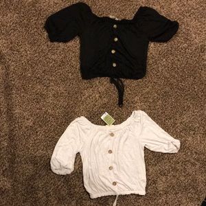 crop tie shirts